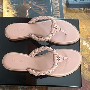 Tory Burch Blush Braided Sandals
